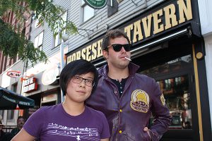 Brian Baker/Town Crier THE SKIRT CHASERS: In six years eclectic Lawrence Park rock duo Hilary Chan, left, and Jason W. Legge have become entrenched in the Toronto music scene.