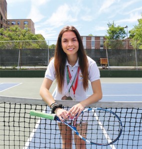 BRIAN BAKER/TOWN CRIER TALENT FROM THE DANUBE: Forest Hill CI’s Isabella Baston won three OFSAA bronze medals over four years at the school, earning her the Senior Athlete of the Year honour. She looks to keep her tennis habit swinging when she heads to the Schulich School of Business at York University this fall.