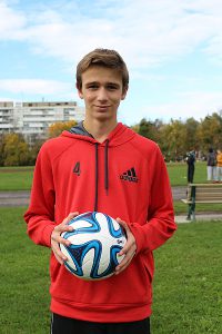BRIAN BAKER/TOWN CRIER CHANGING PATHS: Jacob Maurutto-Robinson decided to join the school soccer team instead of continuing with the cross-country troupe.
