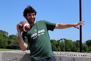 BRIAN BAKER/TOWN CRIER OPEN IN THE BACKFIELD: Gabe Diamond and his business partners, Lee Berger, Jeremy Weisz and Simon Weisz, are expanding their tried and true summer camp efforts into football. First Down Flag Football Camp kicks off July 20 at Marshall McLuhan Catholic Secondary School.
